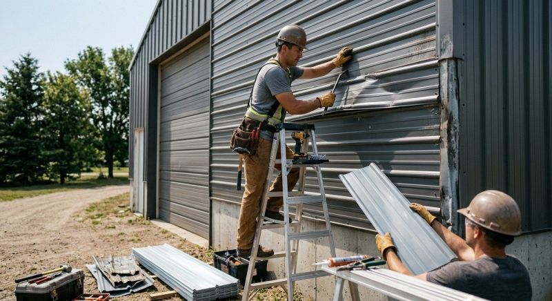 Our team working on Siding Service projects in Chatsworth, GA