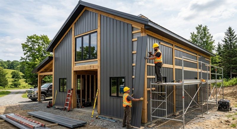 Metal Barn Siding Installation in Chatsworth, GA