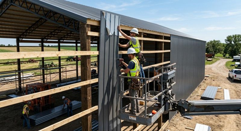 Pole Barn Siding Installation in Chatsworth, GA